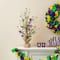 Glitzhome® 21" Lighted Mardi Gras Fleur-de-Lis & Berry Table Tree